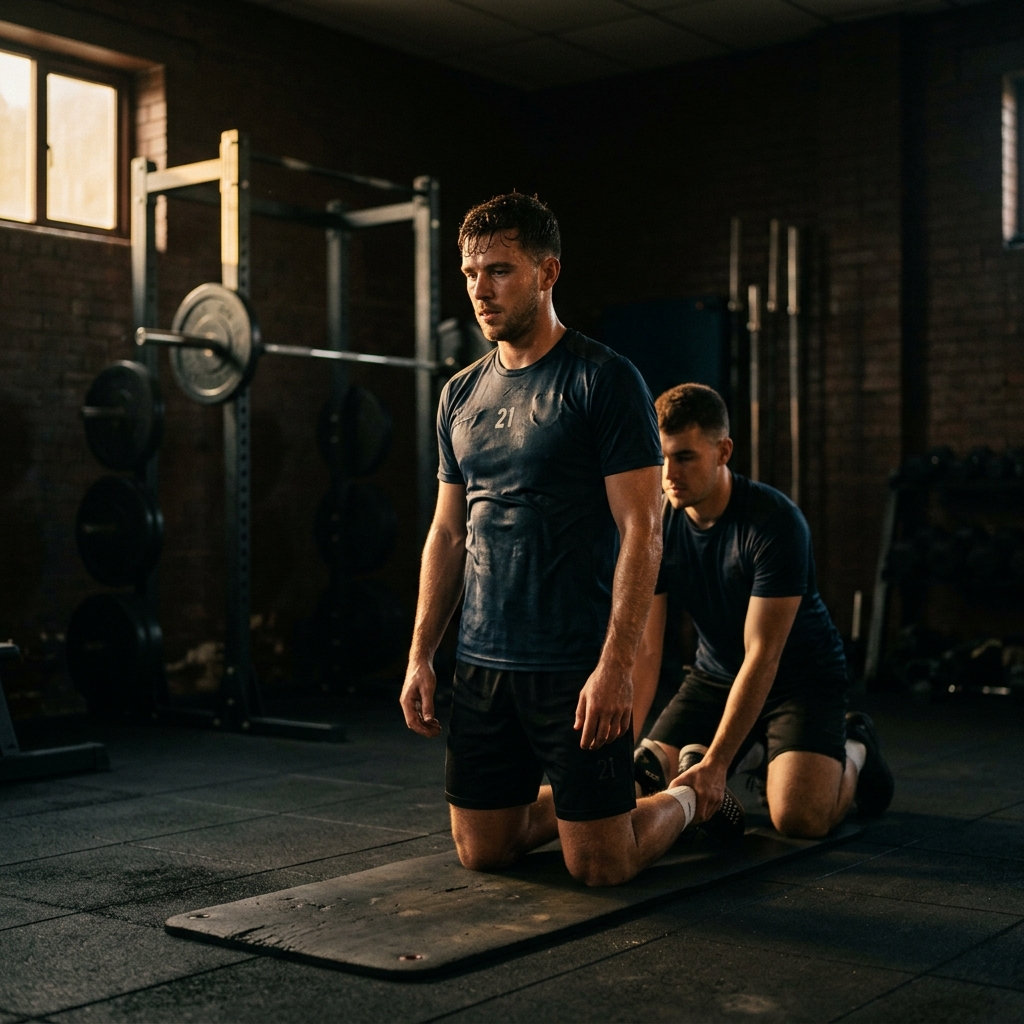 In-season Nordic hamstring programming on an MD-3 strength day for a soccer player